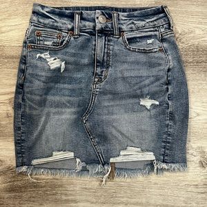 denim skirt in 0 from AE